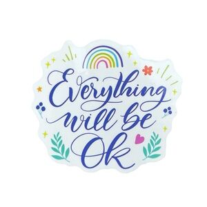 Inspirational Glossy Sticker with Rainbow Design for Notebook Laptop